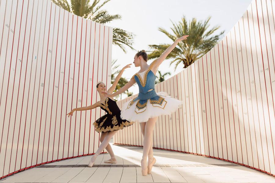 students from the dance major doing a ballet